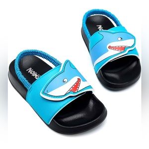 Shark sling back sandals little kids size 12
